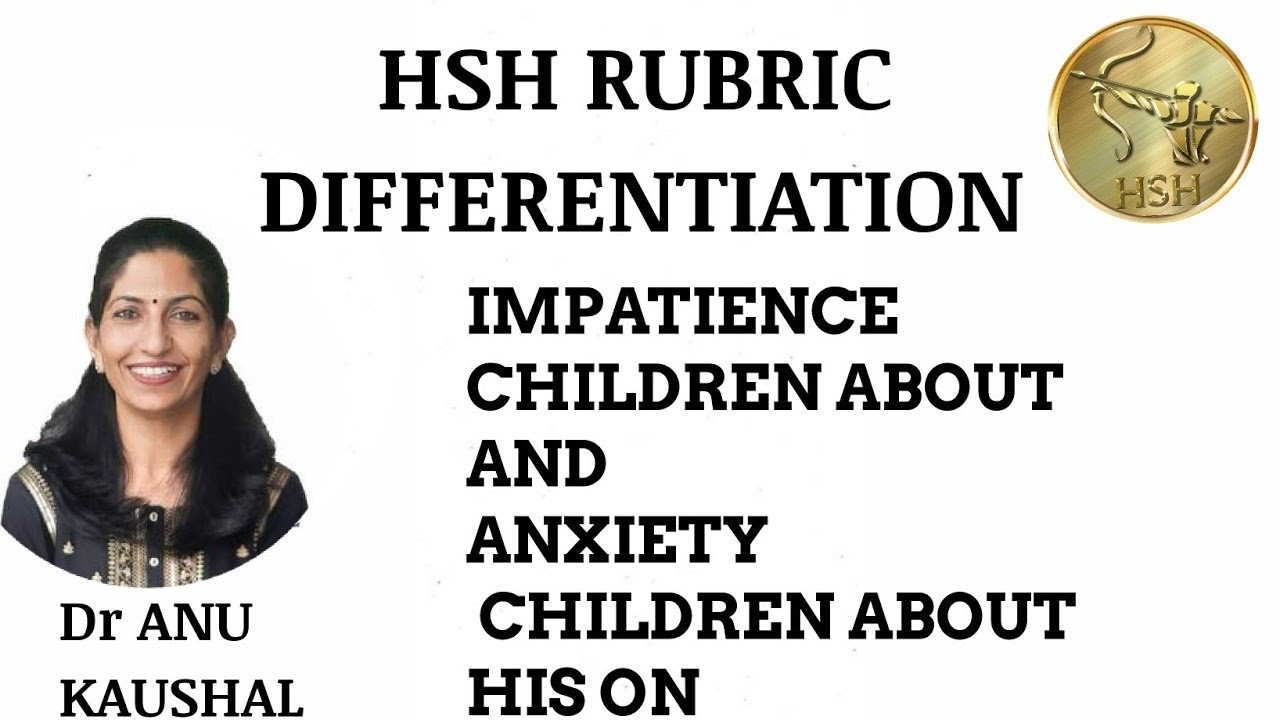 RUBRIC DIFFERENTIATION #30 - Dr ANU KAUSHAL @hsh_homeopathy