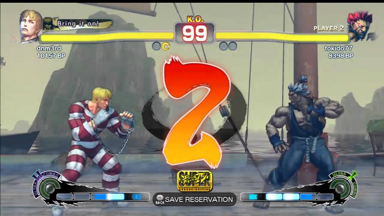SSF4 AE: dnm3rd (Cody) VS tokido77 (Akuma)