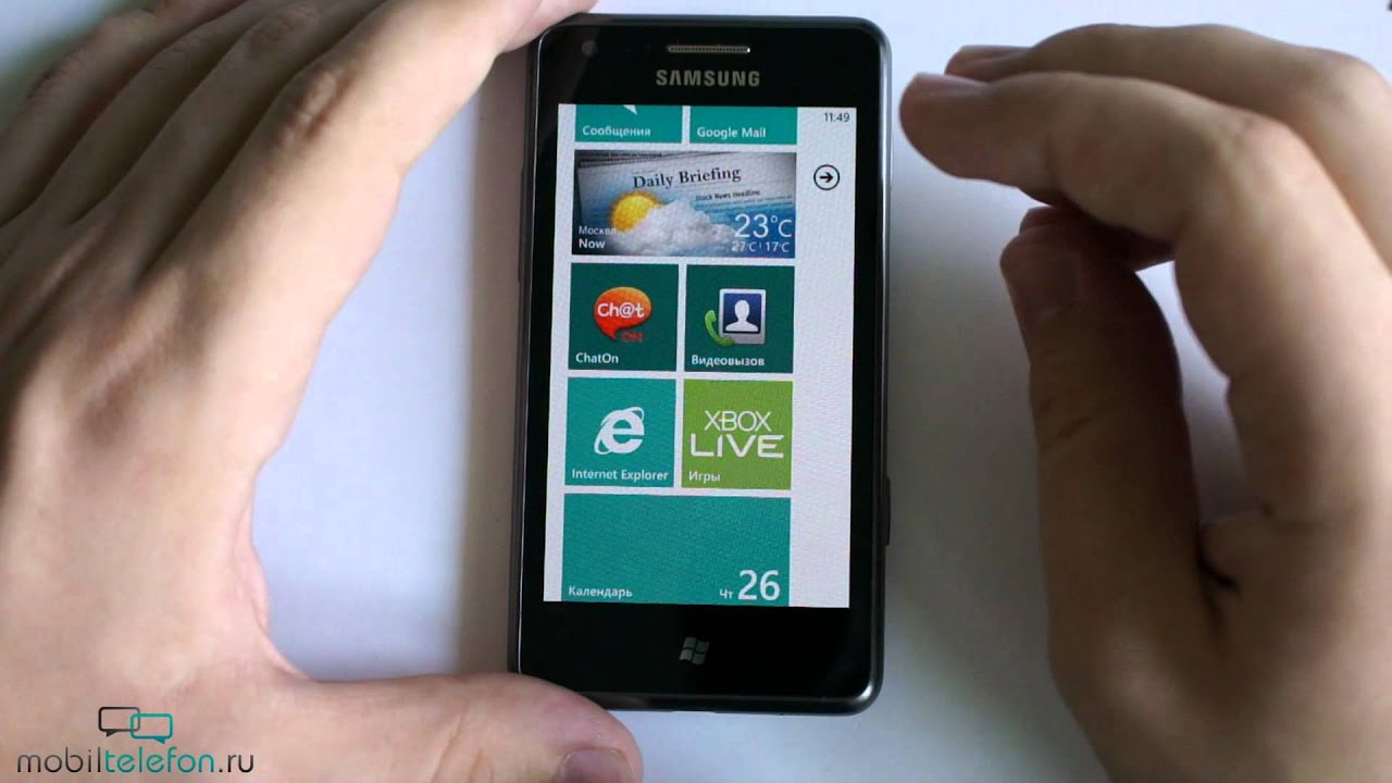 Обзор Samsung Omnia M на Windows Phone (review)