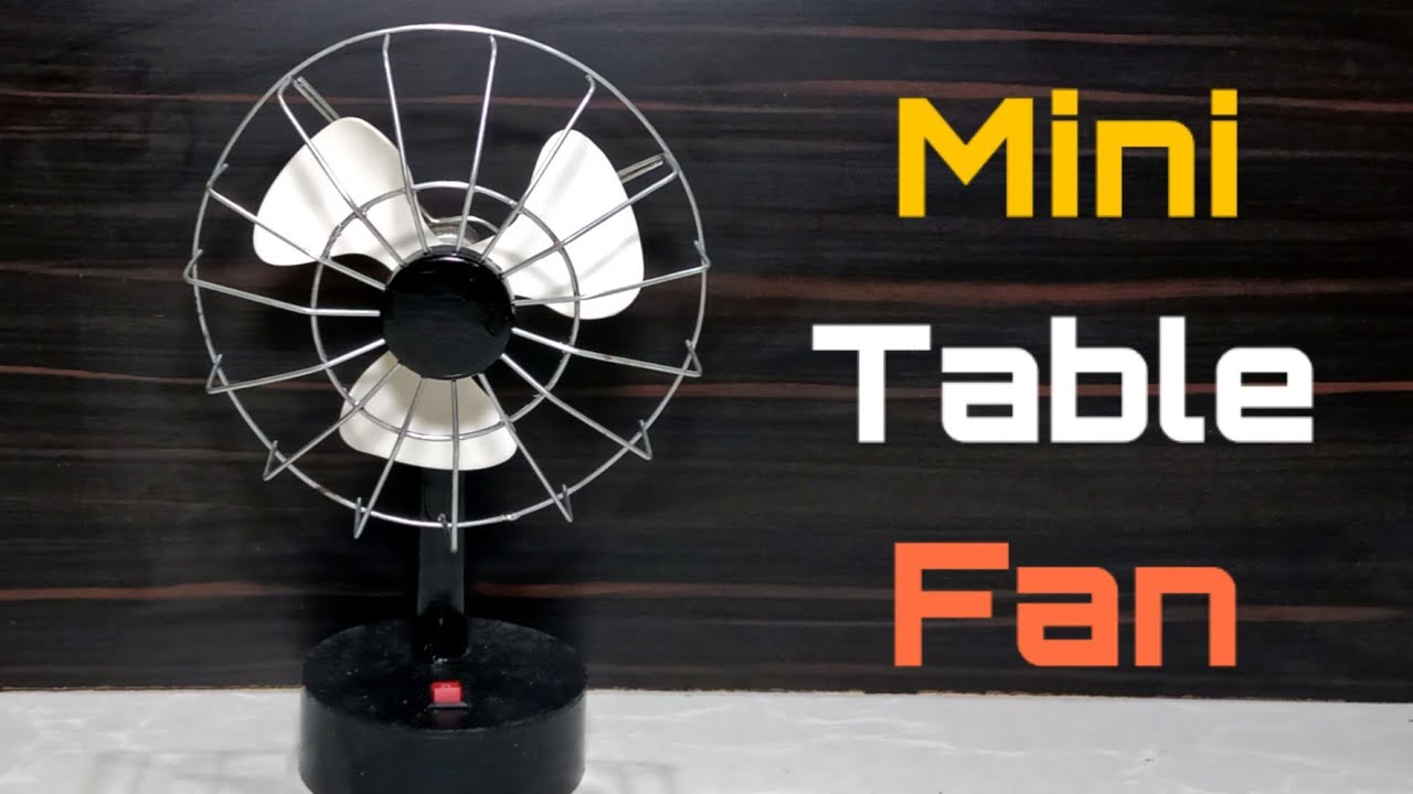 How To Make A Mini Table Fan At Home | Very Easy To make | By - CreativeShivaji