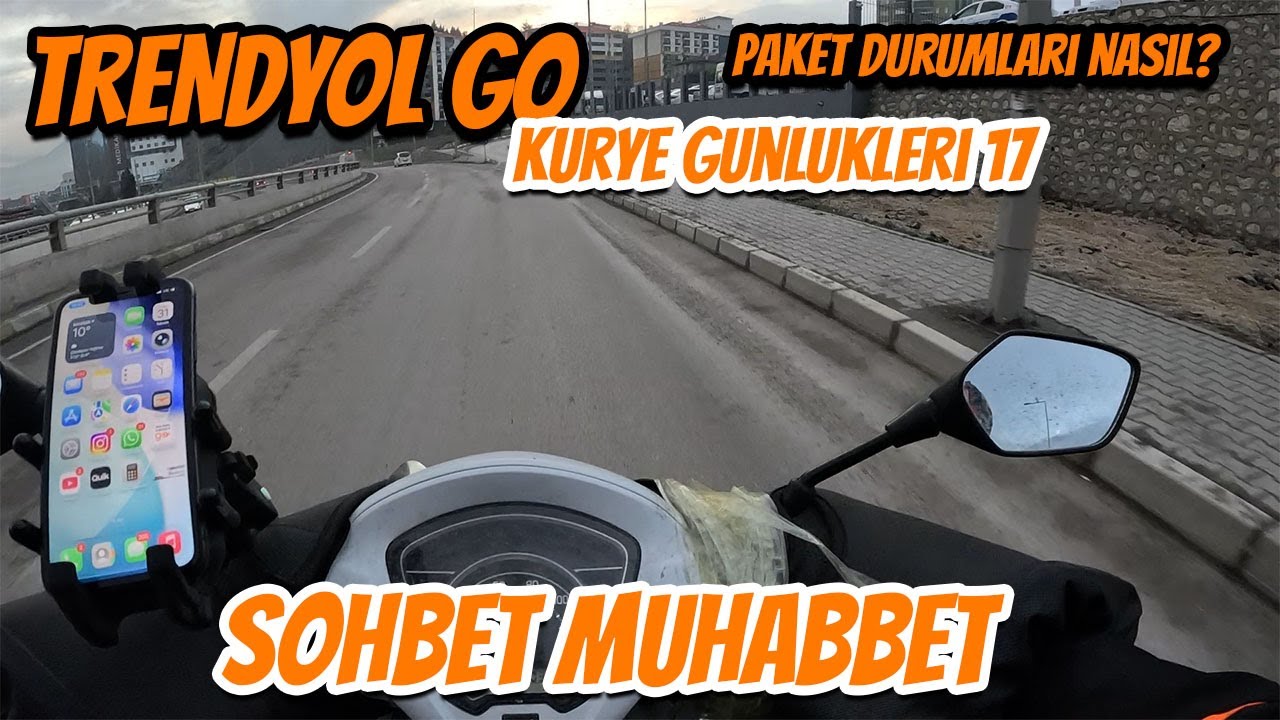 TRENDYOL GO KURYE GÜNLÜKLERİ 17 l SOHBET MUHABBET l PAKET DURUMLARI l MOTOVLOG