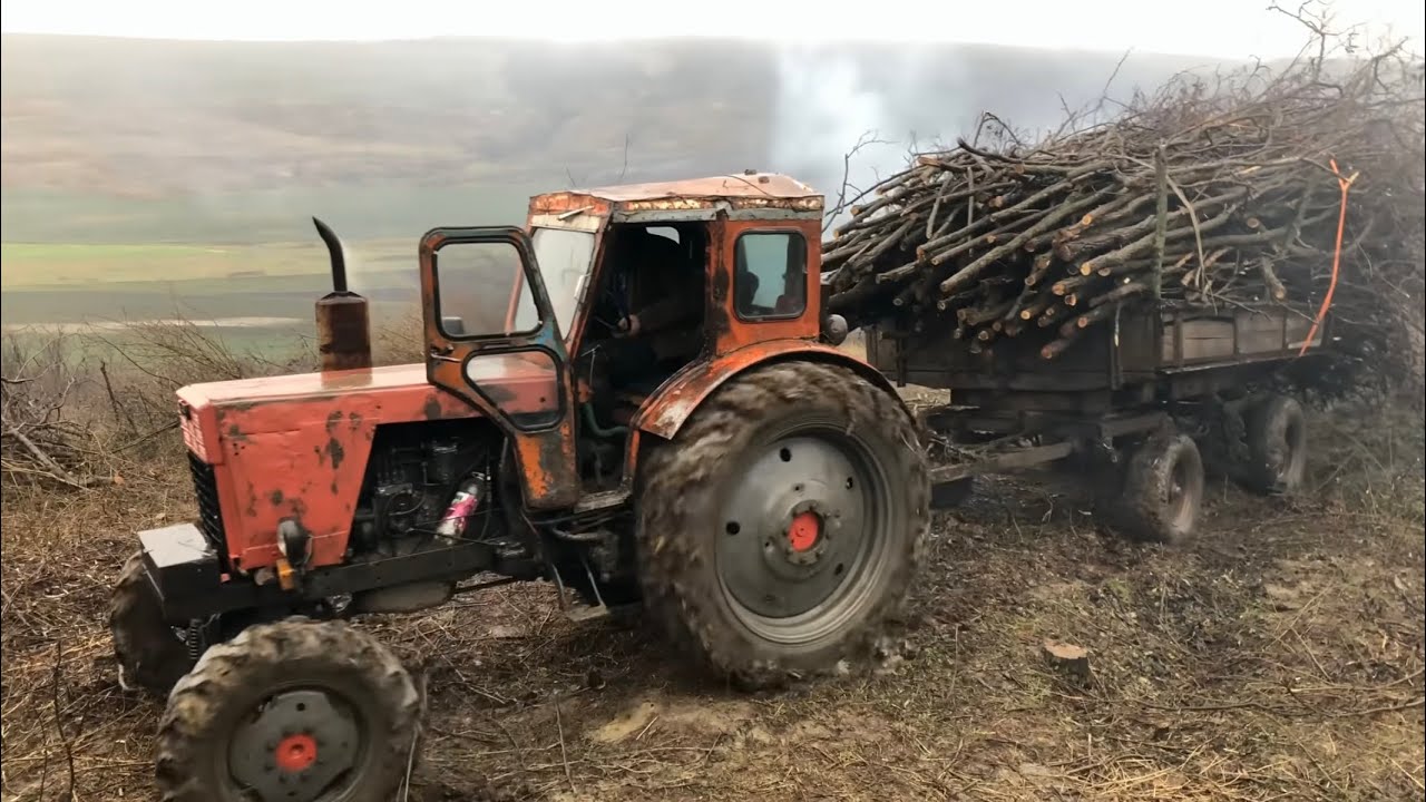 Tractor MTZ 2021~a alunecat in ripa Мтз john deere