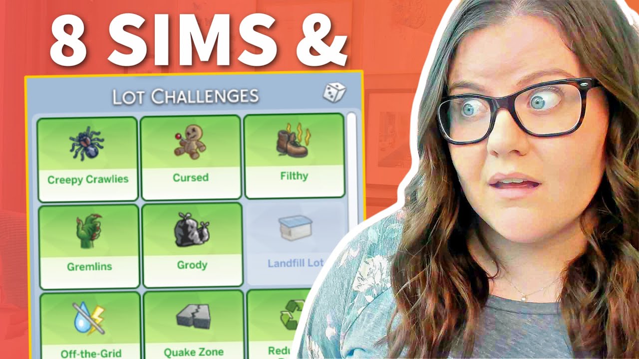 8 Sims + ALL LOT CHALLENGES is NOT a good idea *oops* 🔥🤪