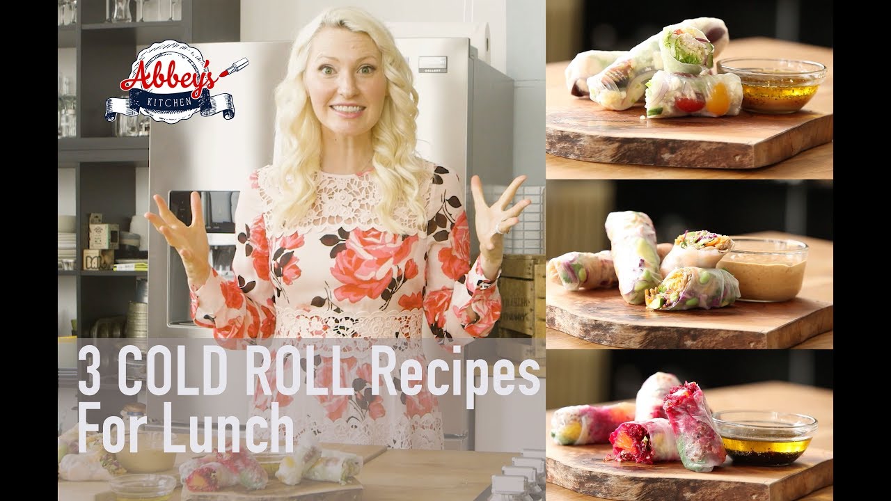 Three Healthy COLD ROLL Recipes for LUNCH | High PROTEIN
