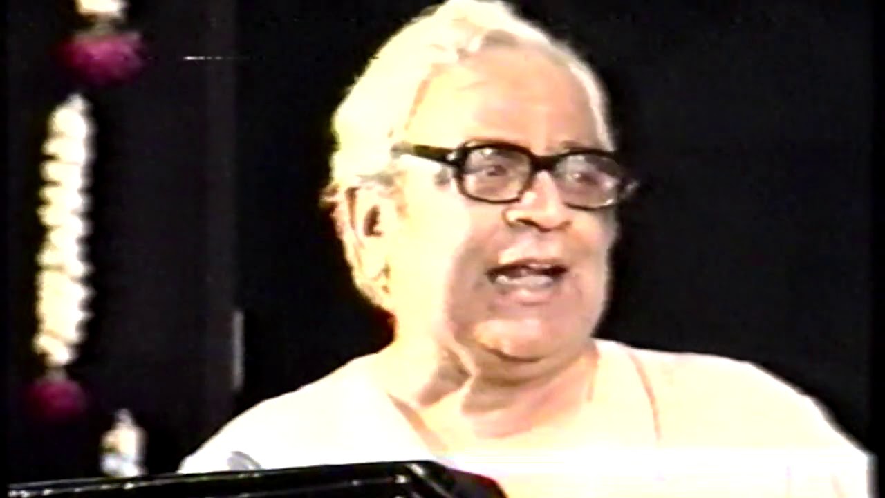 P.L. Deshpande Jagatik Marathi Parishad Speech (August, 1989 Mumbai)