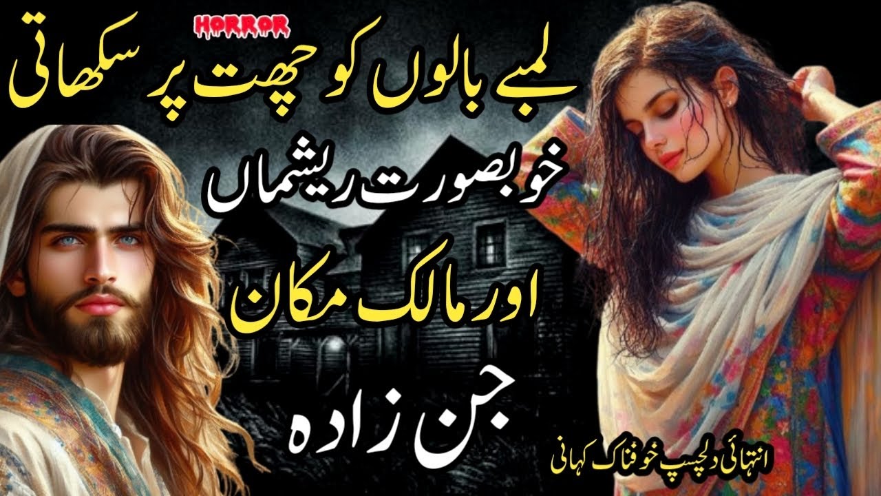 LAMBY BALON KO CHAT PER SUKHATI KHOBSORAT RESHMAA AUR MALIK MAKAN JINZADA | DILCHASP KHOFNAK KAHANI