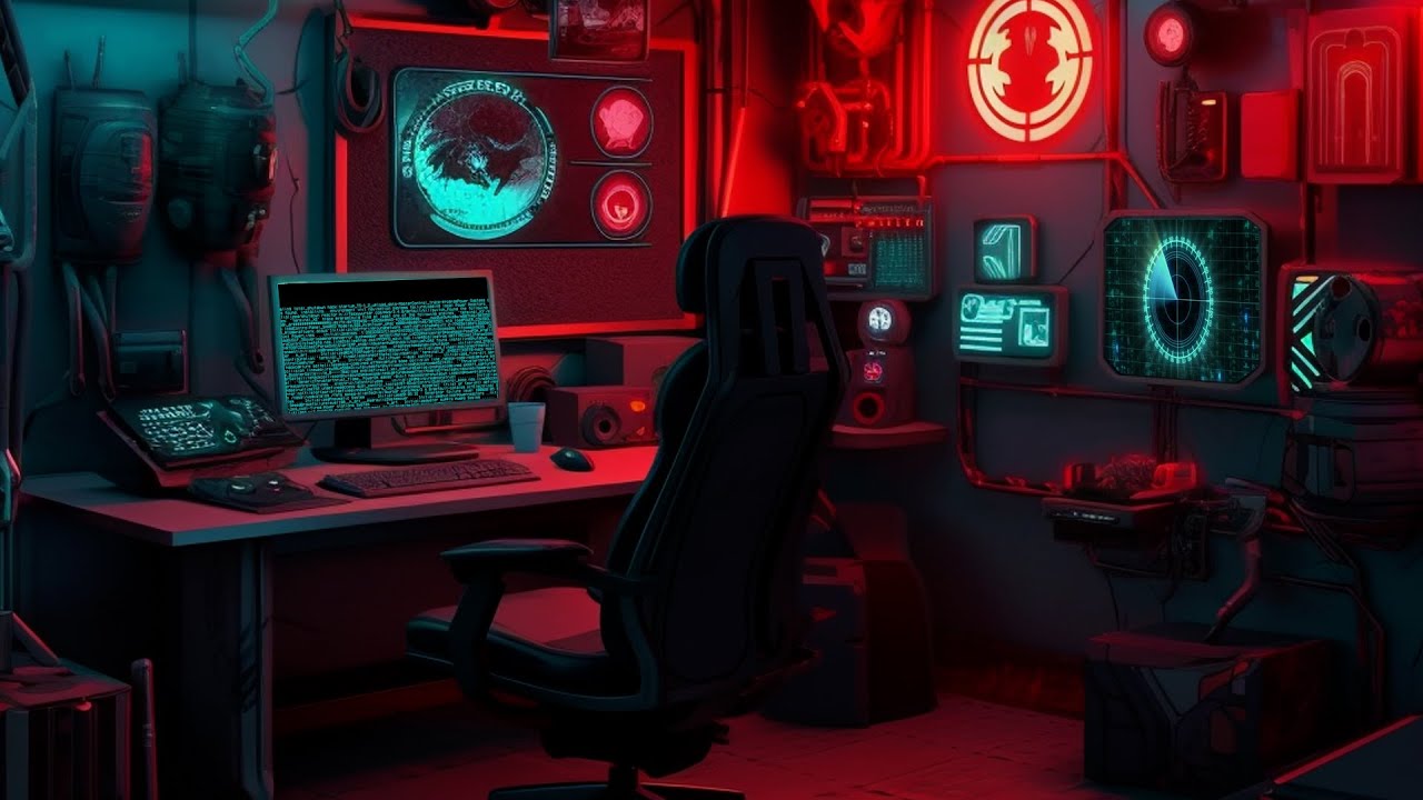 Cyberpunk Hacker - Sci-Fi Ambiance for Sleep, Study, Relaxation