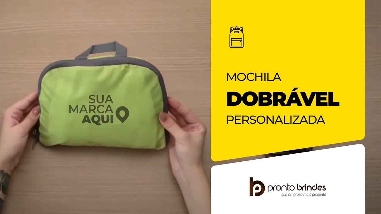Pronto Brindes Mochila Dobr&aacute;vel 18539 001