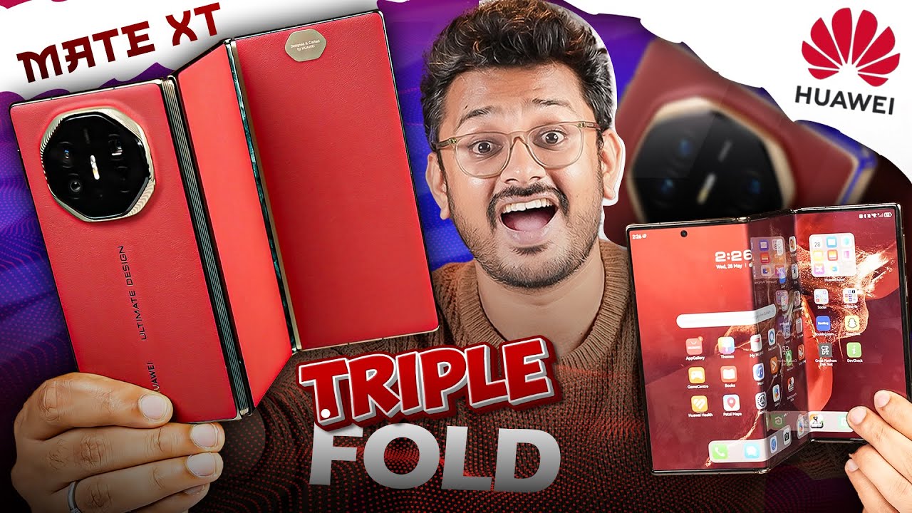 Triple Fold⚡️Huawei Mate XT Unboxing in ಕನ್ನಡ⚡️ World's First Triple Fold Smartphone