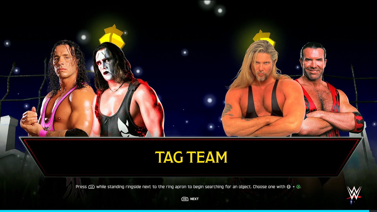 WWE 2K25 FULL MATCH: - Hart & Sting vs. nWo - Tag Team Showdown!
