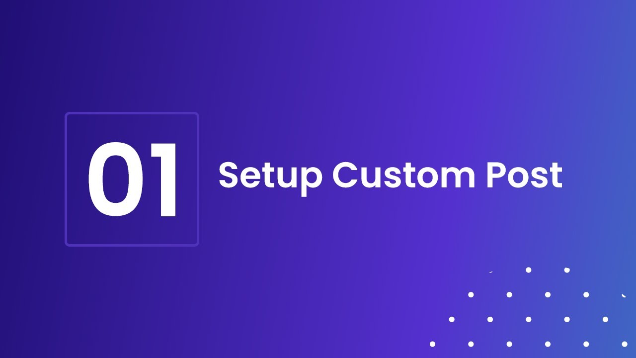 Divi Machine 1 - Setup Custom Post