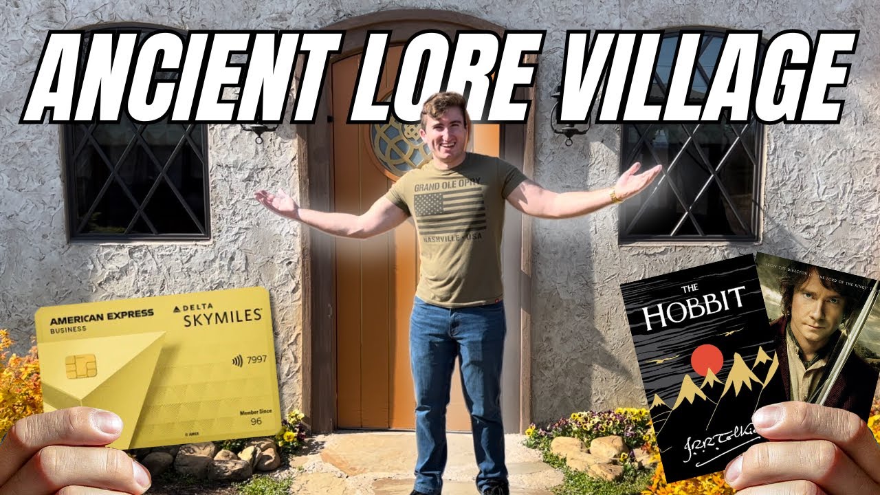 I Stayed Overnight in a REAL Hobbit House! (Ancient Lore Village)