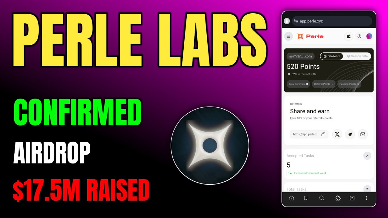 Perle Labs Airdrop 🔥 Full Guide | $17.5M Funding & Backing Details 🚀