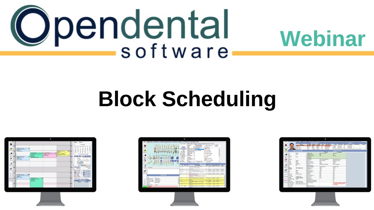Open Dental Webinar - Block Scheduling