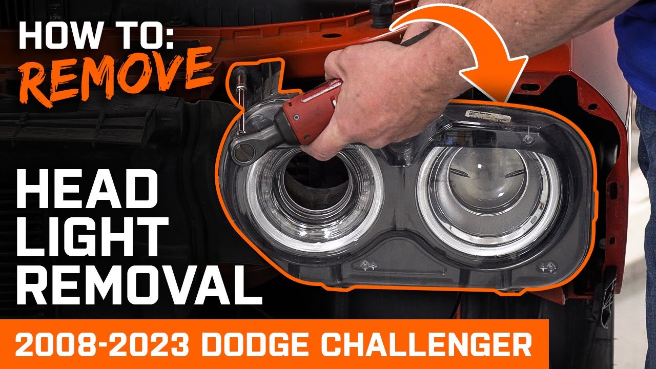 Как снять штатные фары | Dodge Challenger 2008-2023