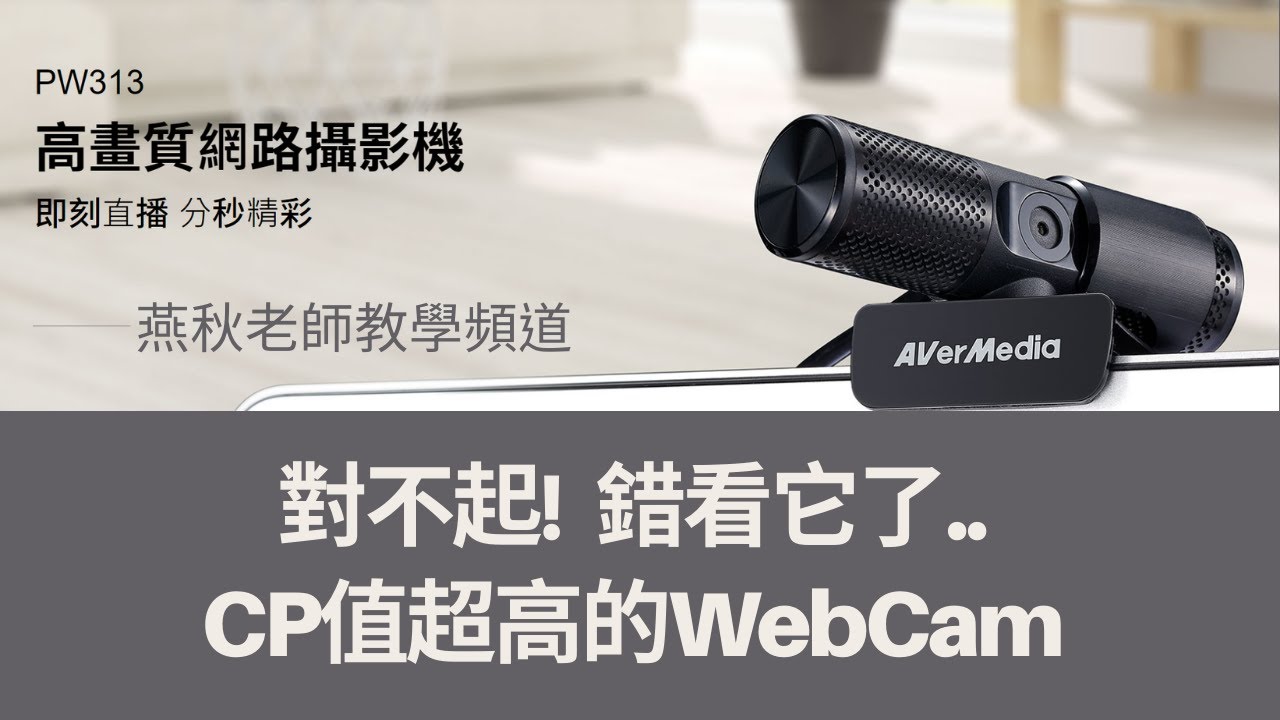 對不起！錯看它了...CP值超高的高畫質網路攝影機-PW313
