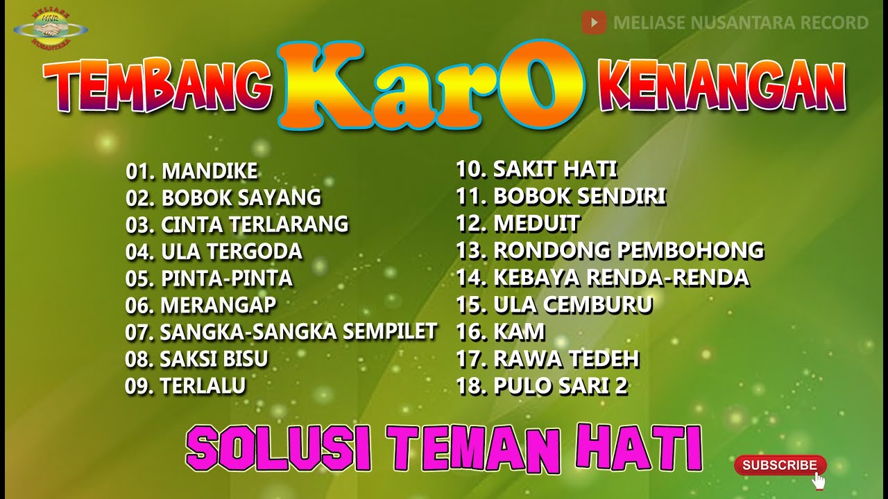 GENDANG SALIH TEMBANG KARO KENANGAN || LAGU KARO
