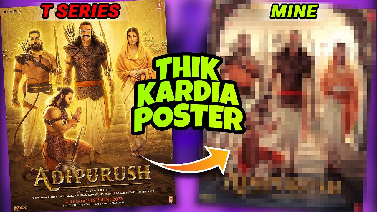 Fixing Adipurush Poster || Adipurush Poster Redesign #adipurush