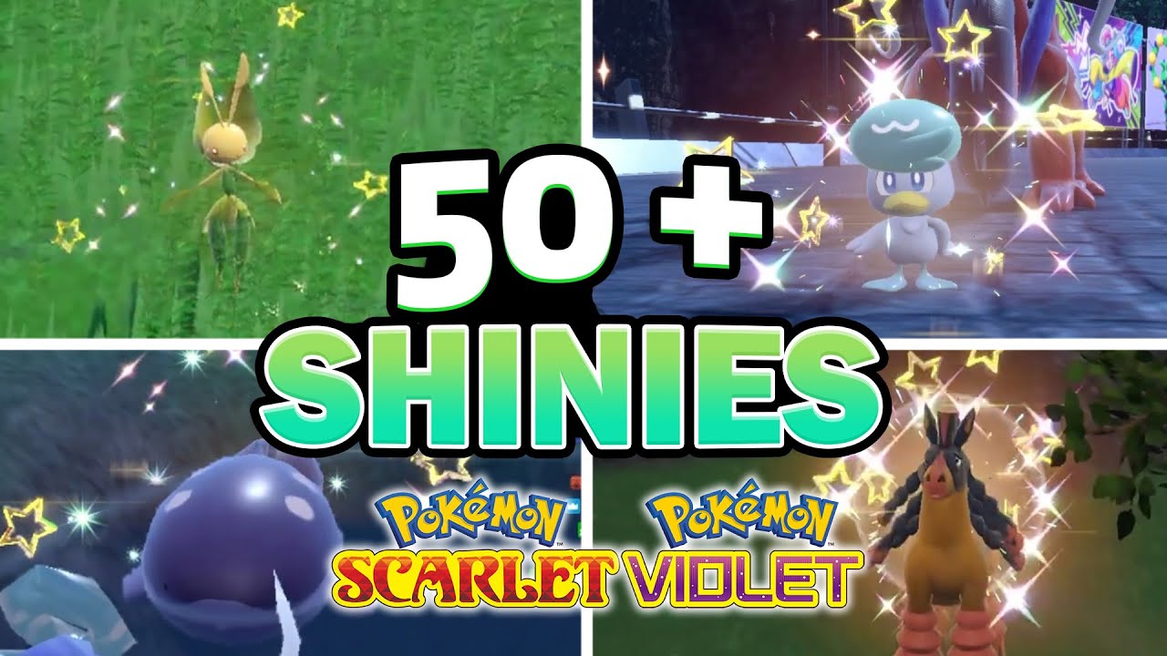 50+ SHINY POKEMON in Pok&eacute;mon Scarlet and Violet DLC