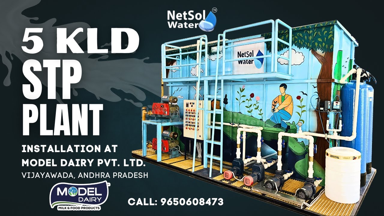 5 KLD STP Installation at Model Dairy, Vijayawada |  STP For Dairy | Netsol Water