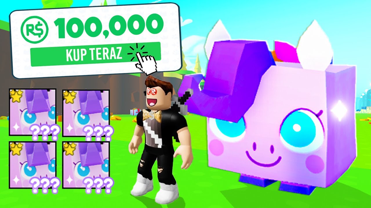 KUPIŁEM HUGE PONY w PET SIMULATOR X w ROBLOX! *100,000 robux*