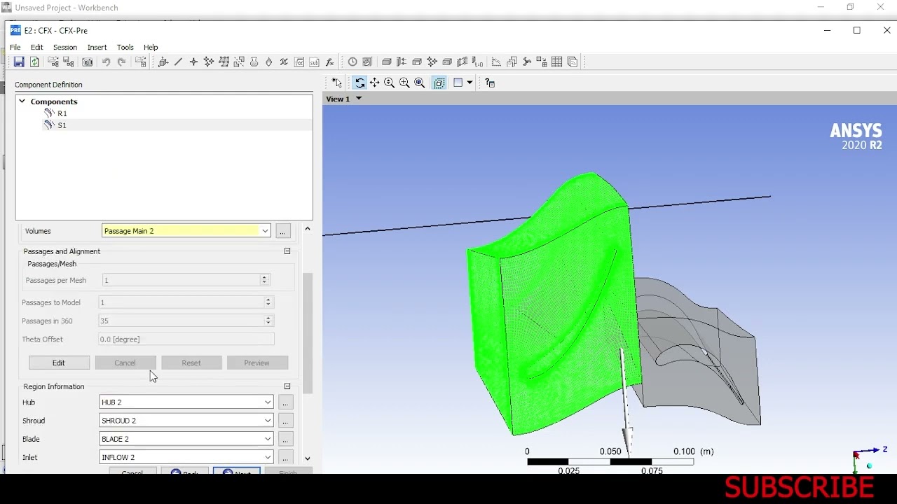 CFD Simulation of Ultra low pressure Axial turbine using ANSYS BLADEGEN, TURBOGRID and CFX