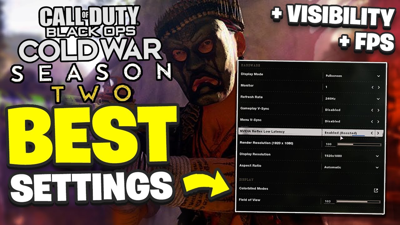 BEST Cold War SETTINGS (PC SEASON 2) - BEST Settings For FPS And Visibility