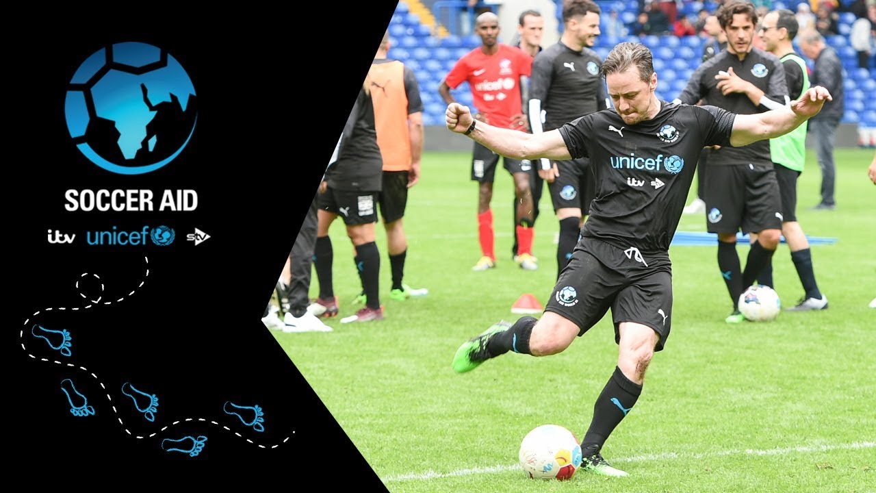Soccer Aid for Unicef | Soccer Aid World XI first day of training