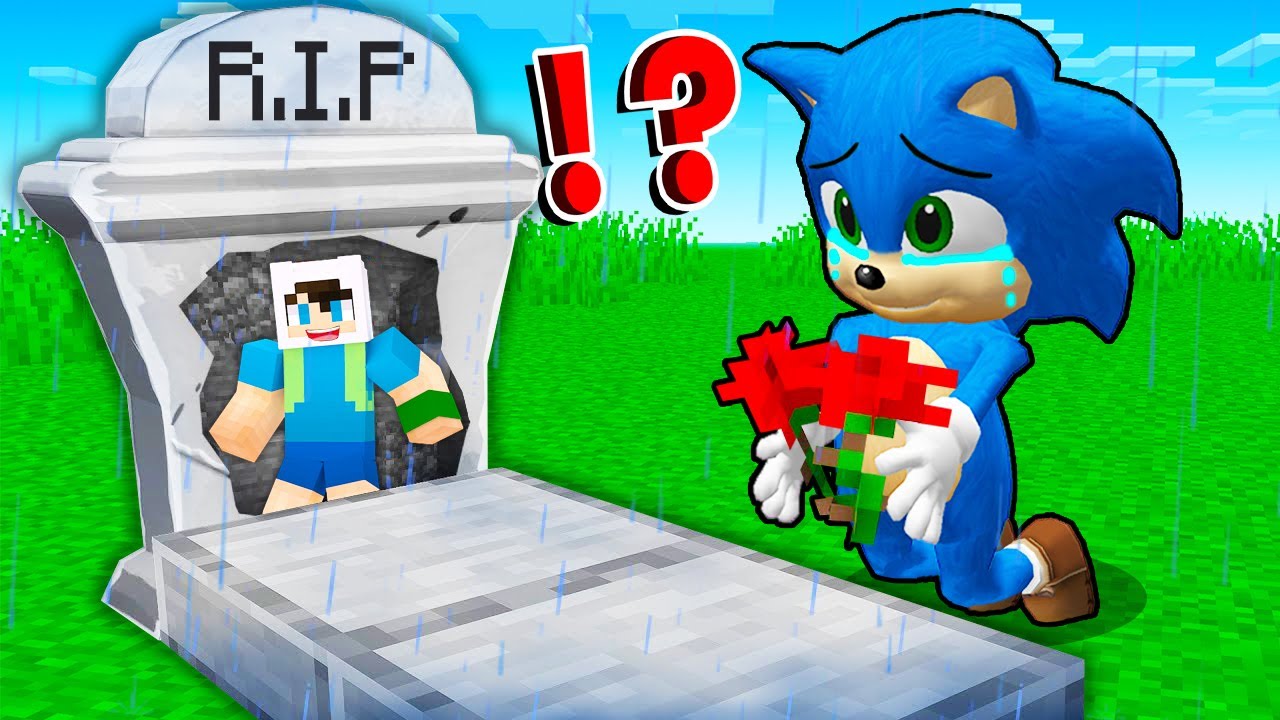 ENES MEZAR TAŞININ İ&Ccedil;İNE EV YAPIP BEBEK SONİC ŞAKA YAPTI 😨 Minecraft