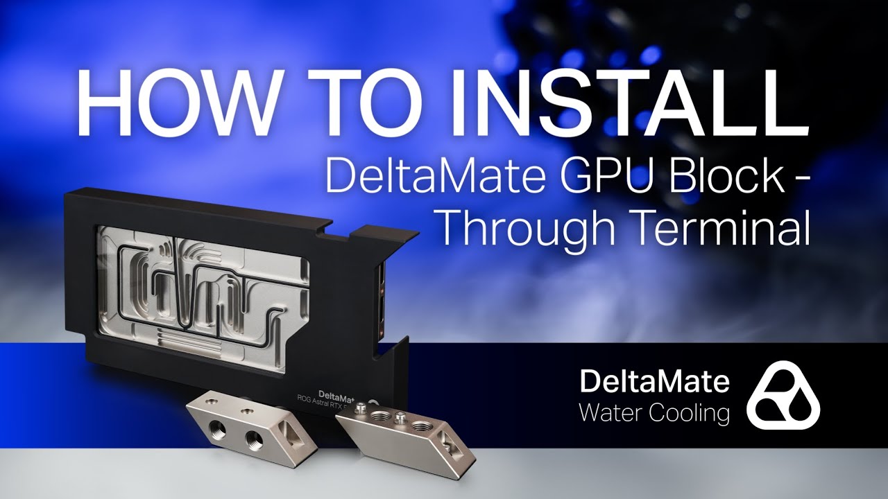 How to install the DeltaMate GPU Block - Through Terminal