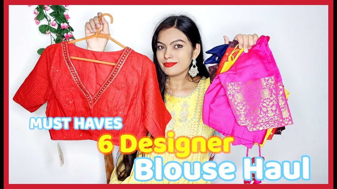 Amazon Designer Blouse Haul for Festive/Weddings || 