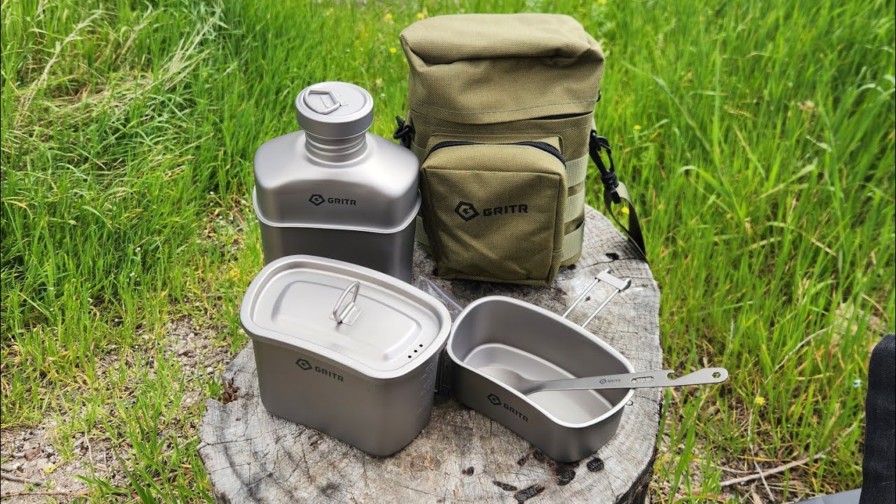 GRITR GEAR Titanium Canteen Kit checking it out @gritrtx