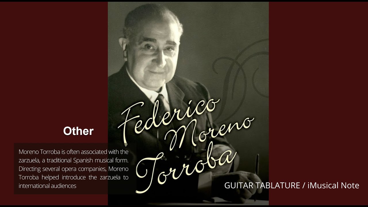 Guitar TAB - Frederico Moreno Torroba : Nocturno | Tutorial Sheet Lesson #iMn