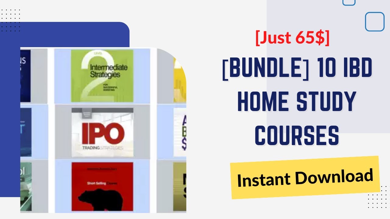 [Bundle] 10 IBD Home Study Courses - Stock Investing
