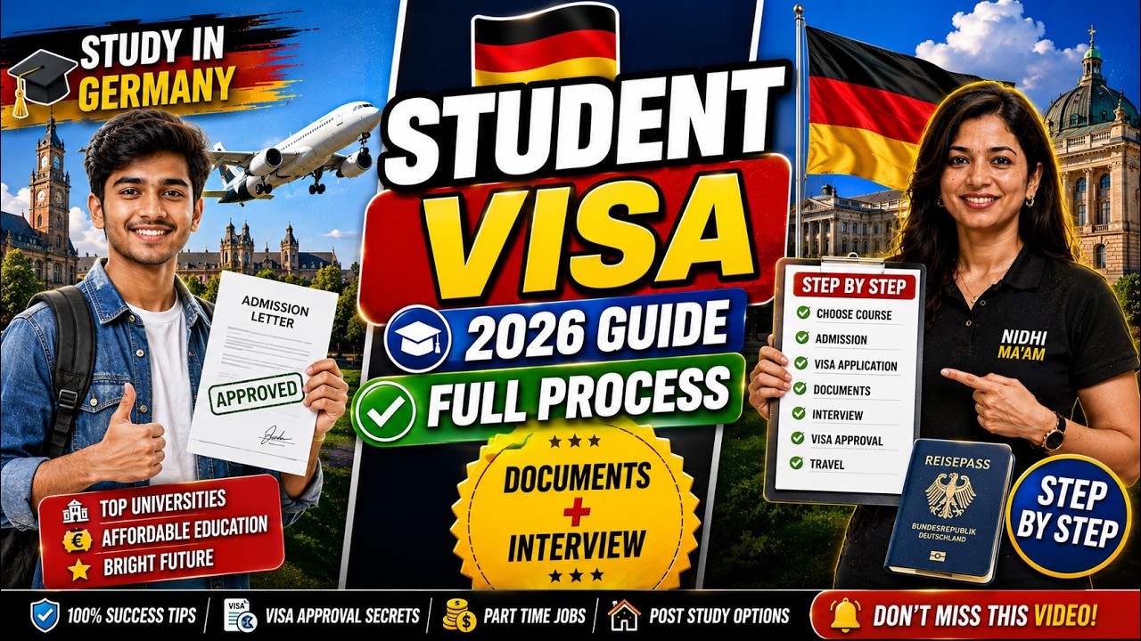 Germany Student Visa 2026 | Complete Step-by-Step Guide for Indians 🇩🇪