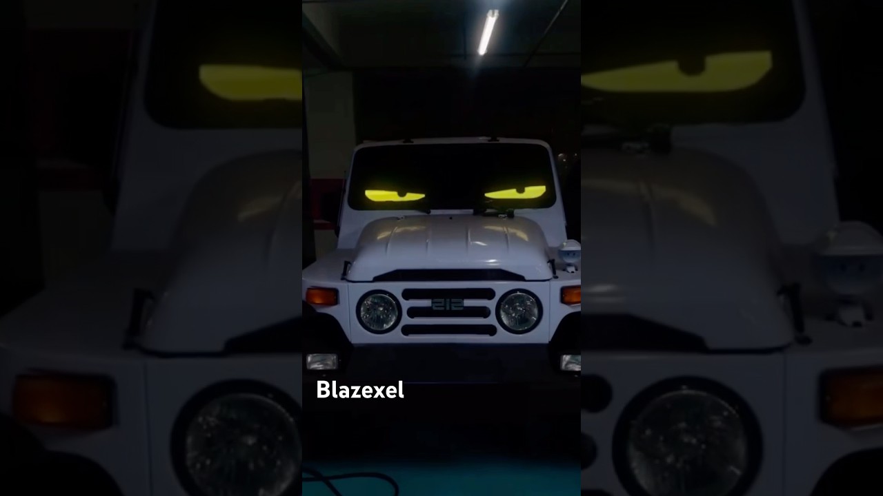Devil eyes car led light sign|Blazexel