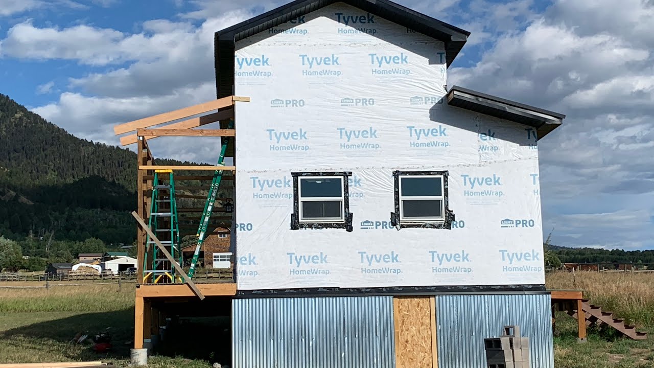 The porch is taking shape
