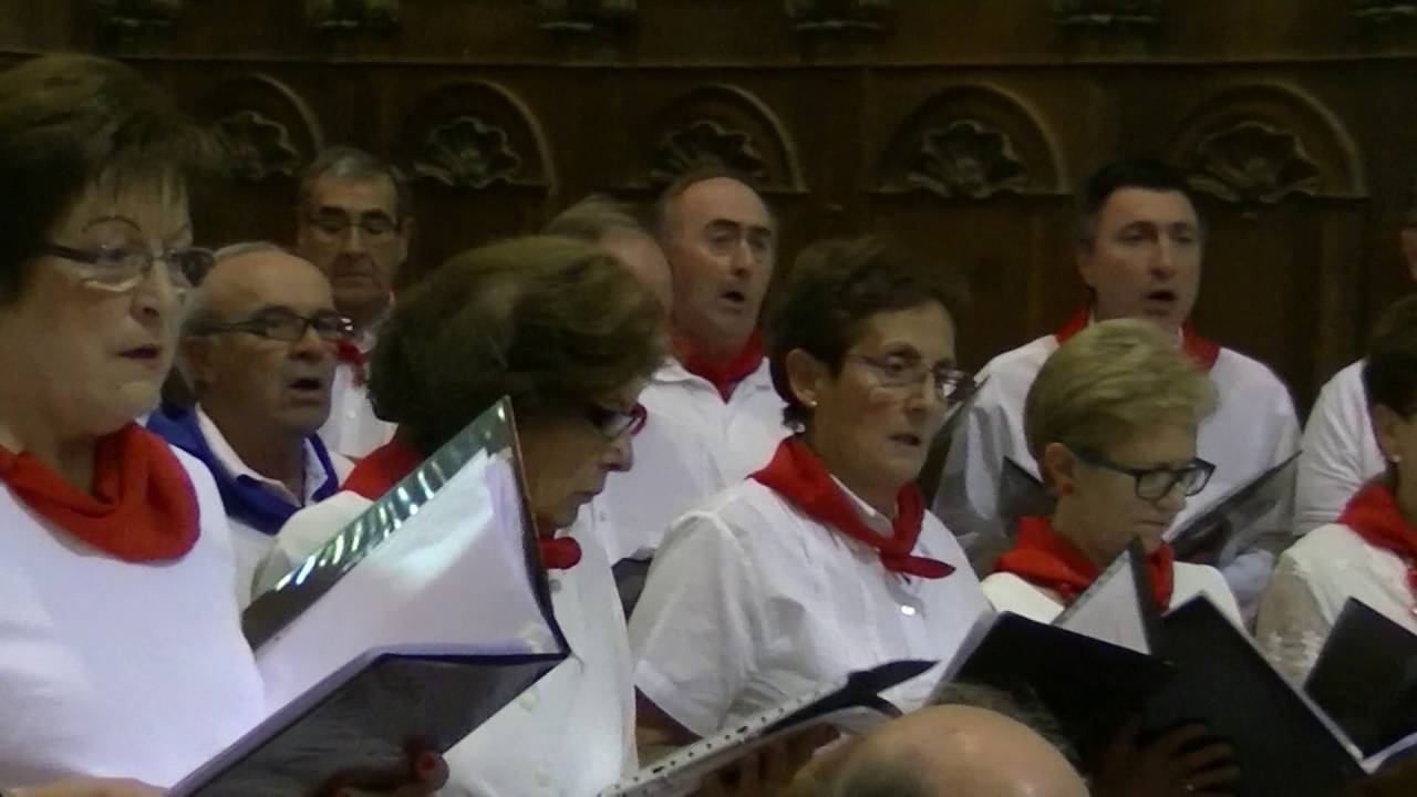CORO Y RONDALLA VILLAFRANCA MISA NAVARRA FIESTAS SEPTIEMBRE 2016