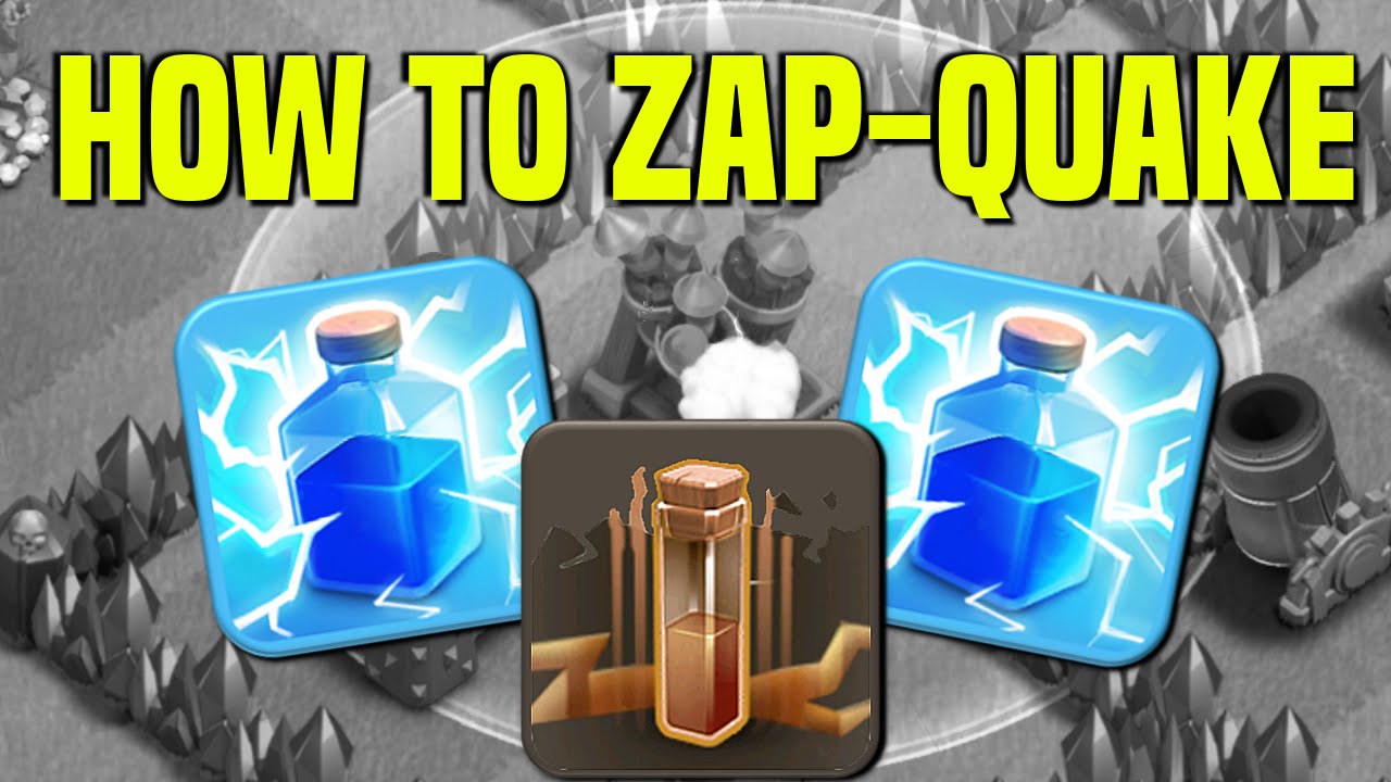 How To ZapQuake Your Way To A Successful Air Attack - Clash of Clans