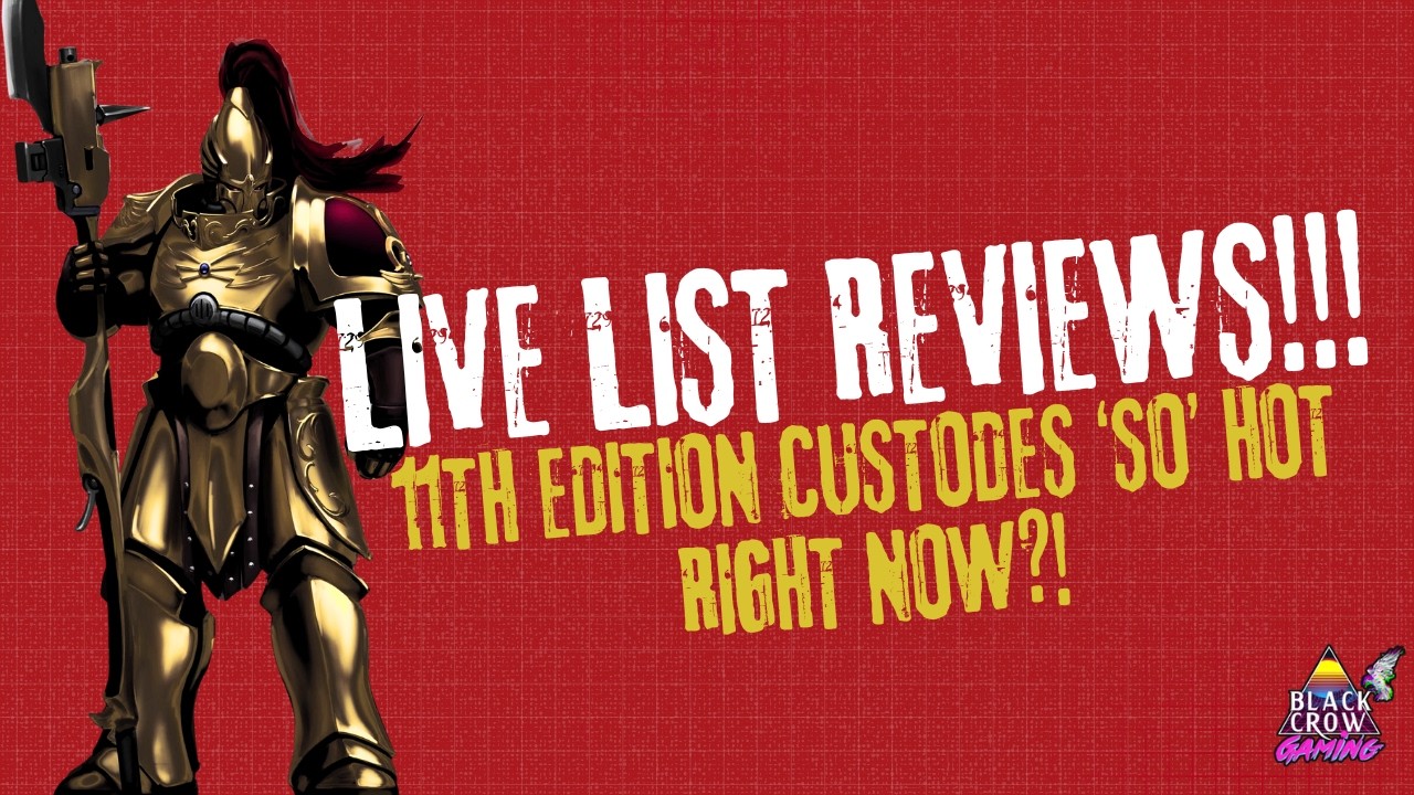 Обзор МЕТА-ЛИСТОВ для ADEPTUS CUSTODES в 11-й РЕДАКЦИИ в ПРЯМОМ ЭФИРЕ!!! #warhammer40k