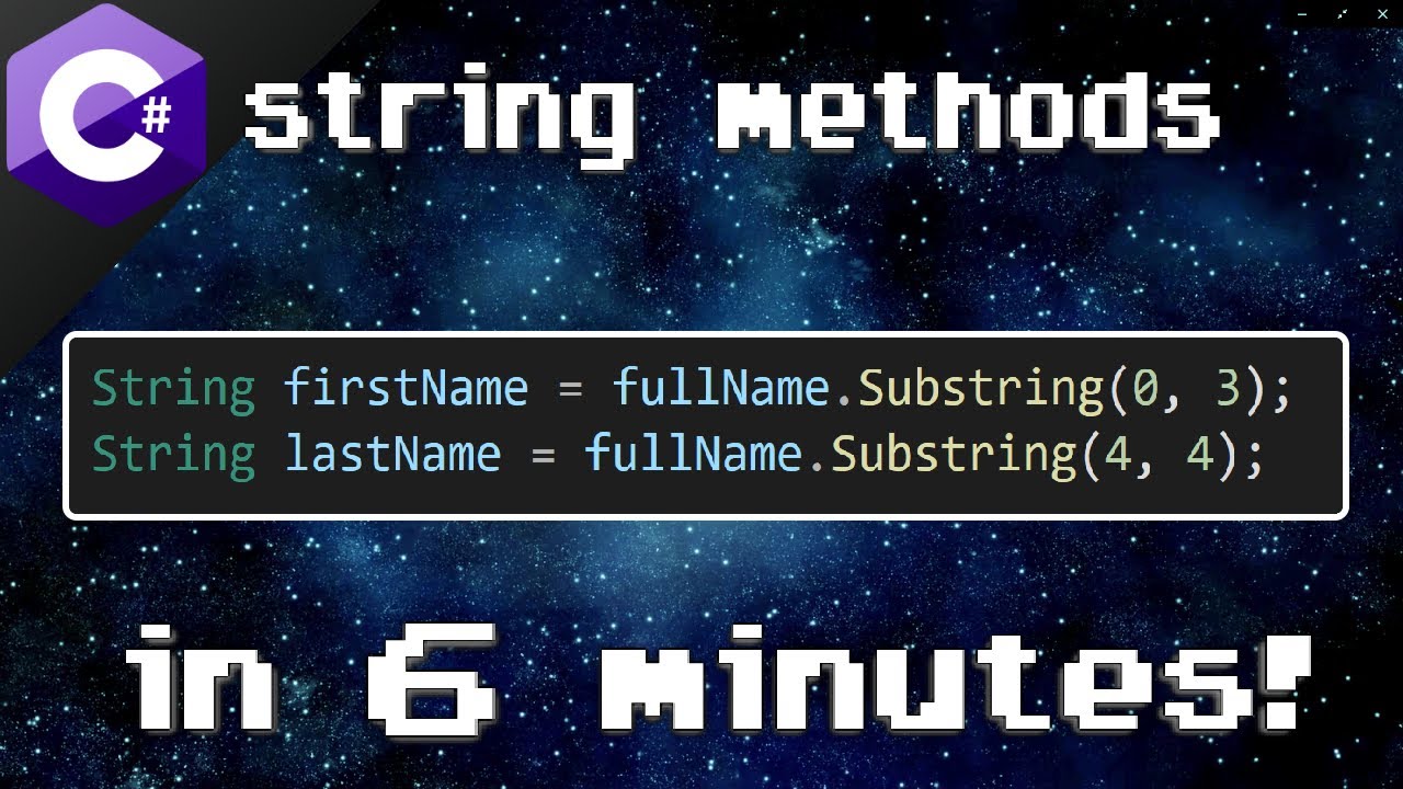 Строковые методы C# 🔤