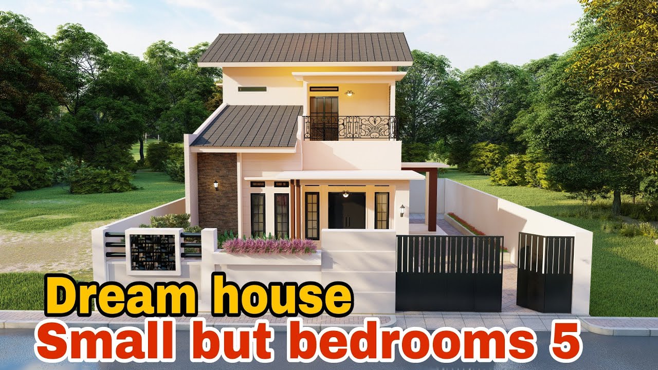 Dream house.!!Minimalist House design 7x10m, 1,5 Floors
