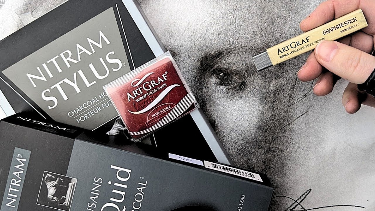 Drawing Materials like you haven't seen before! ARTGRAF & NITRAM water-soluble graphite & charcoal