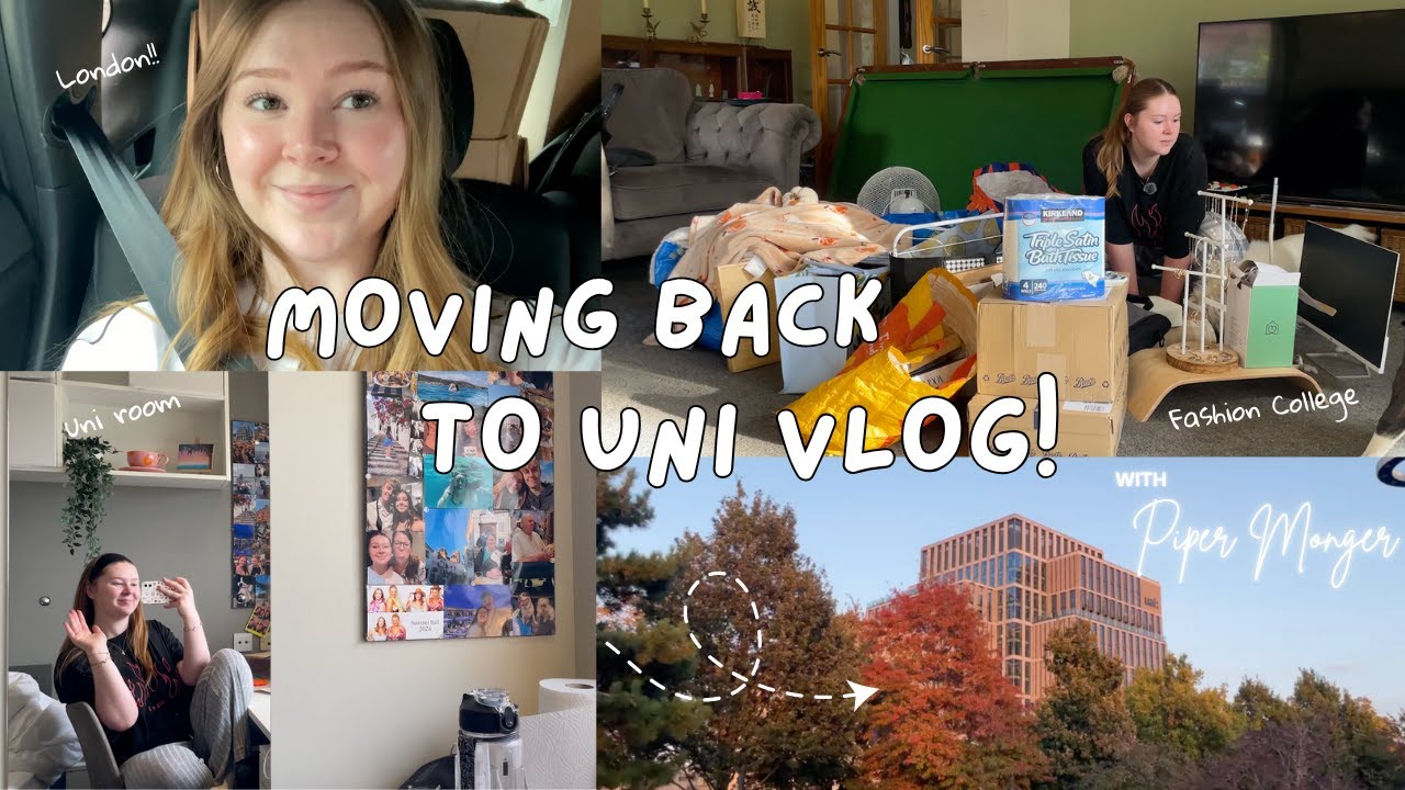 MOVING BACK TO UNI VLOG: packing + chaos + best view of LONDON!! 📦💂‍♀️