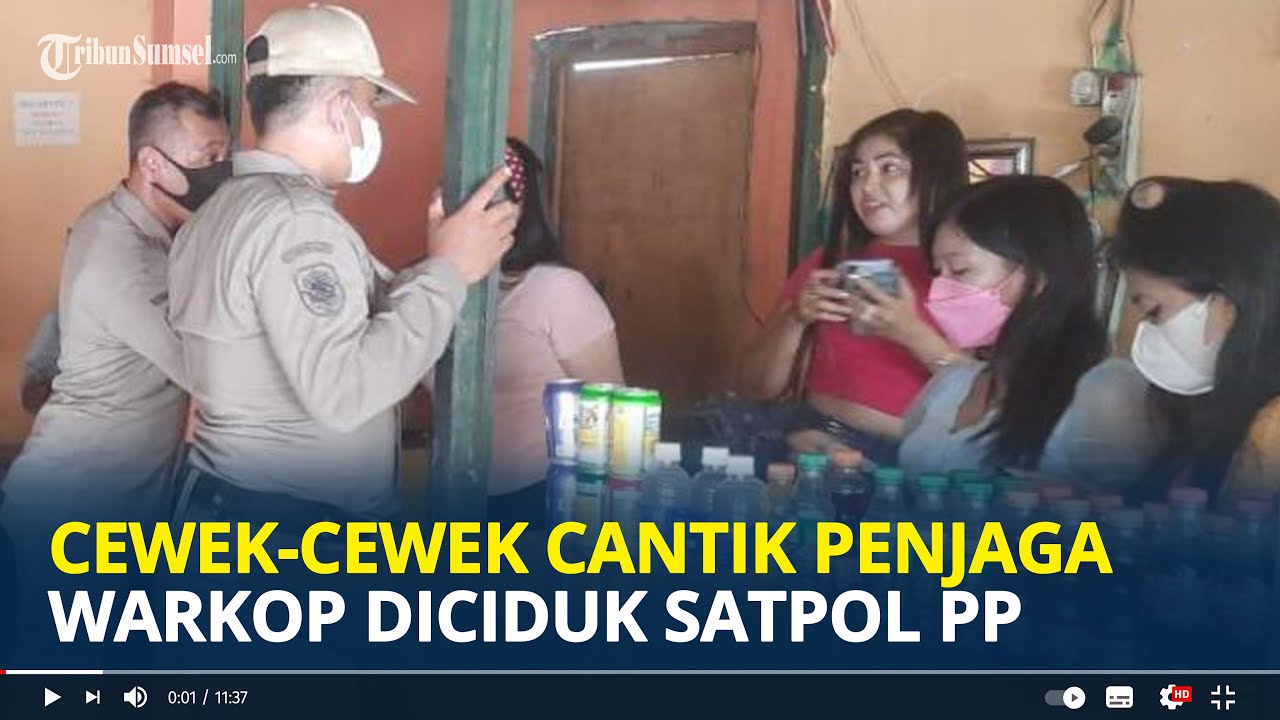 Cewek-cewek Cantik Penjaga Warkop di Gresik Diciduk Satpol PP | Ada Layanan Karaoke & Minuman Keras