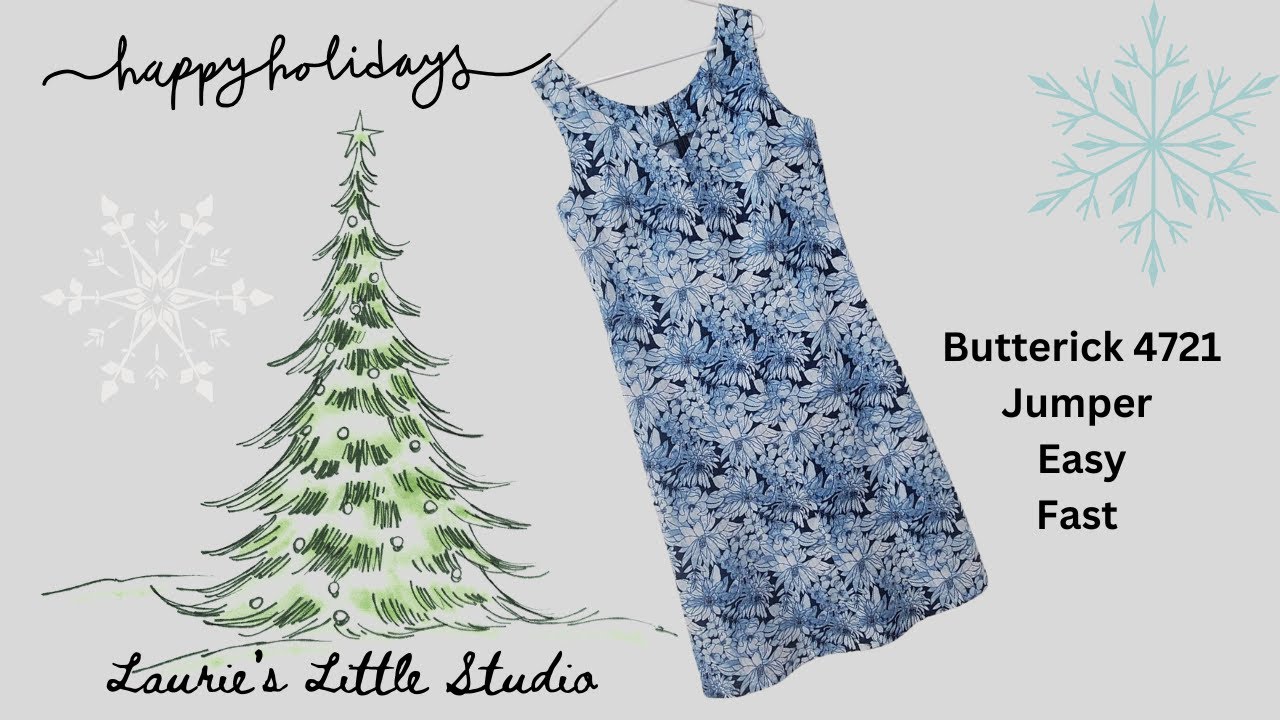 Fast and Easy Butterick Jumper (dress) that you CAN sew! 🪡🧵💖