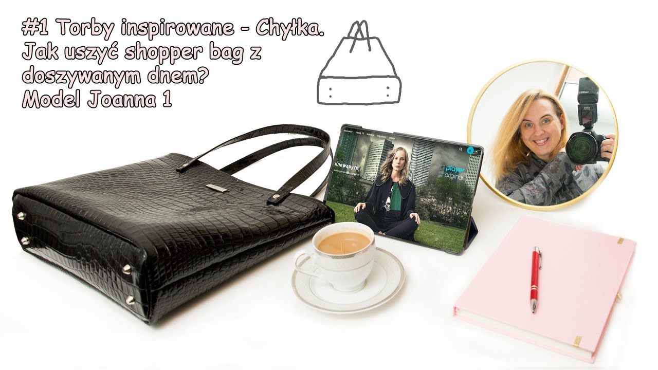 #1 Torby inspirowane - torba serialowej Joanny Chyłki. Jak uszyć shopper bag z doszywanym dnem? DIY