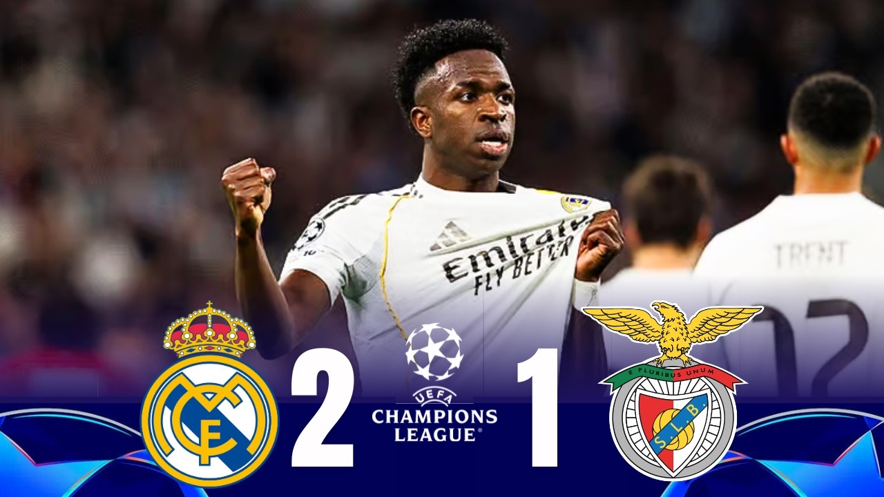 Real Madrid vs Benfica (2-1) HIGHLIGHTS | UEFA Champions League