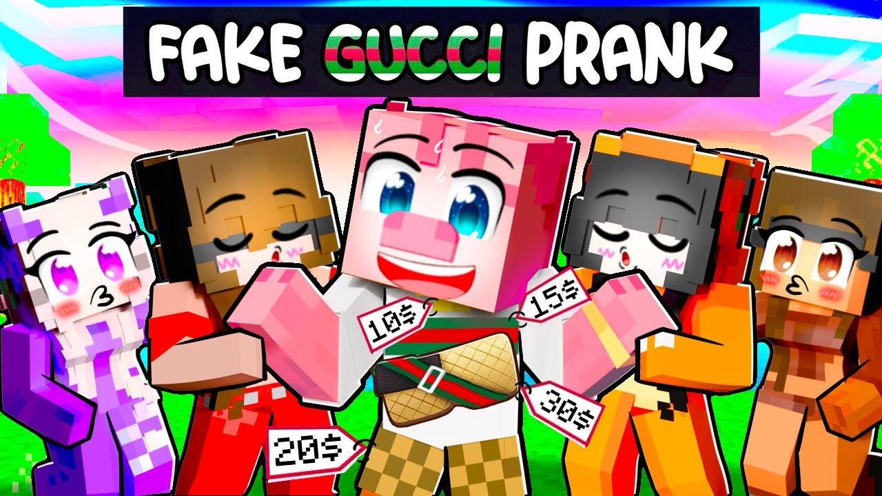 BouchaL koupil FAKE GUCCI TAŠTIČKU aby měl RIZZ v Minecraftu!