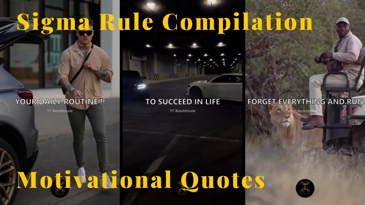 Sigma Rule Compilation PART 3 🔥 Motivational Quotes 🔥 Boss Attitude 🔥